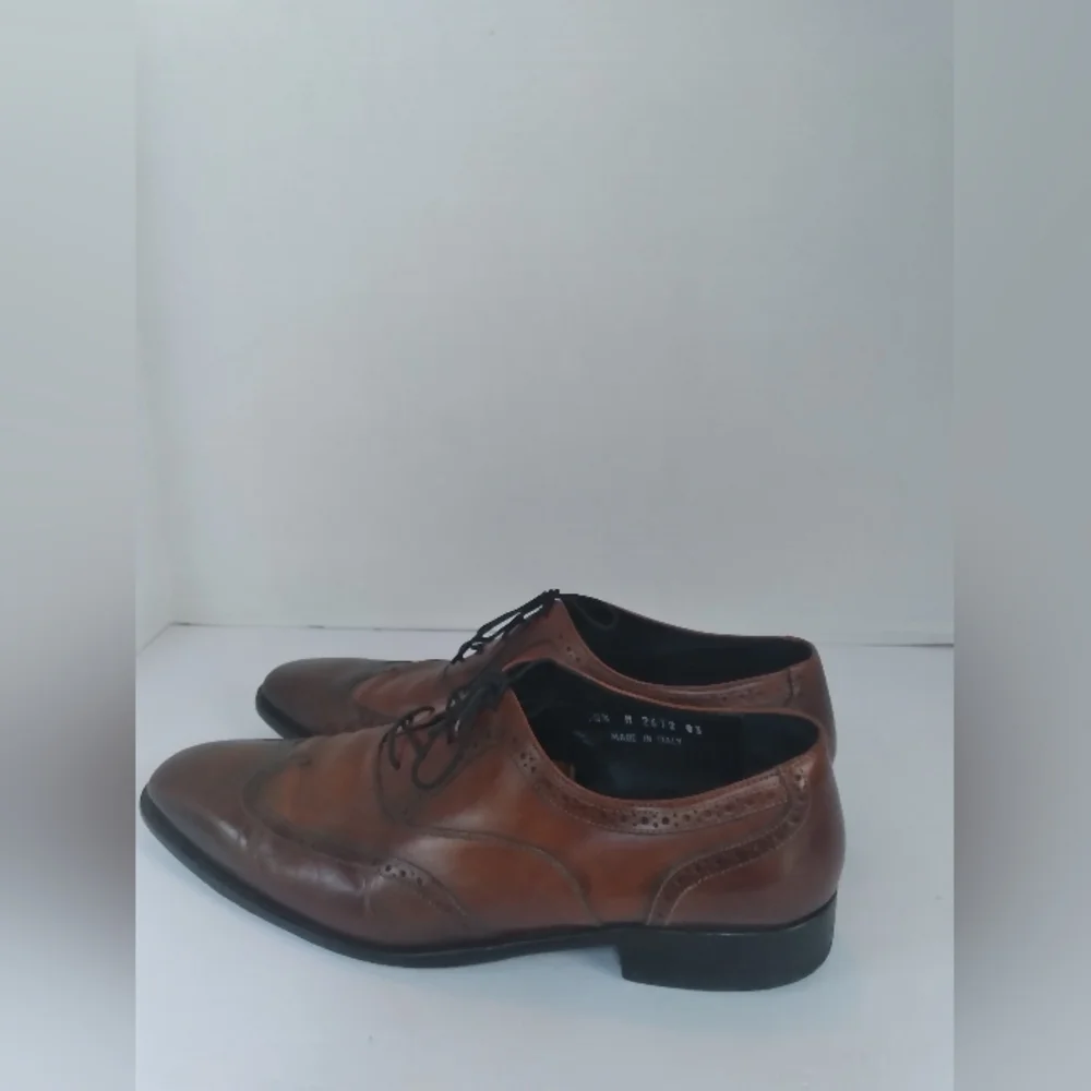 Classic Brown‎ Leather Oxford Wingtip Dress Shoes Formal Business Brogue Derby